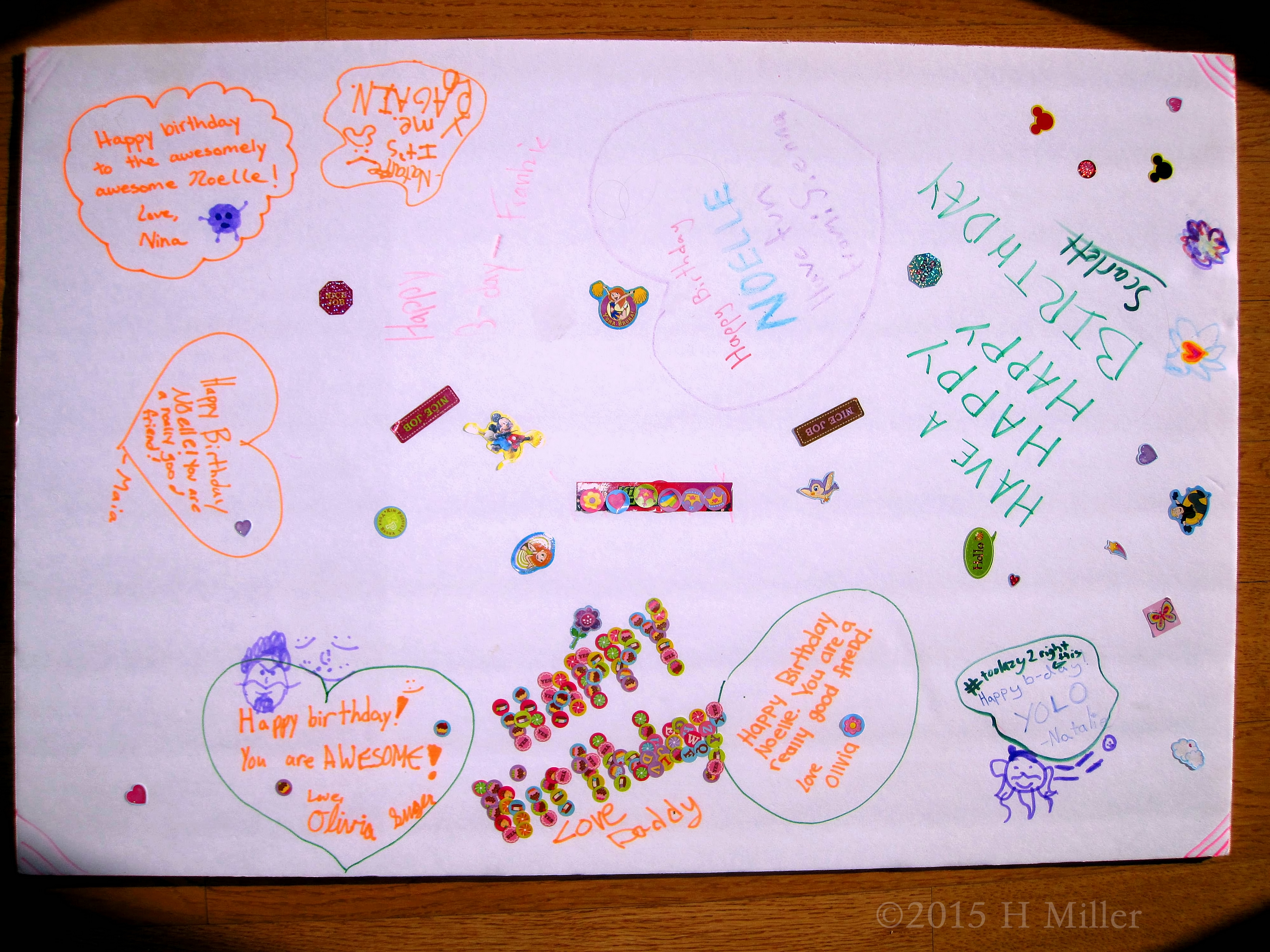 Spa Birthday Card For Noelle , Completed. Spa Birthday Card For Noelle , Completed.